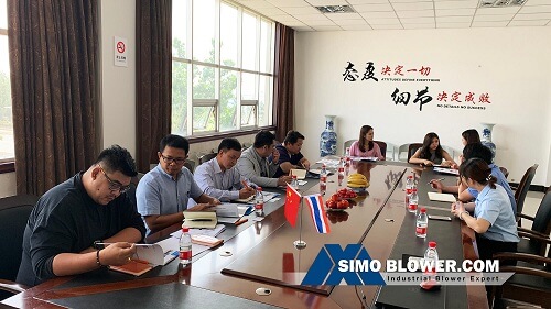 Welcome Thai customers to visit SIMO Blower