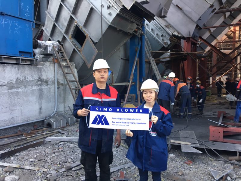 Dust removal centrifugal blower fan for steel factory